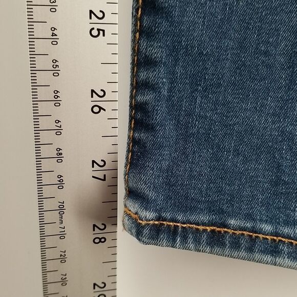 GAP Jeans Womens Size 28 Regular Blue Denim True Skinny Mid Rise 5 Pockets - Picture 8 of 12